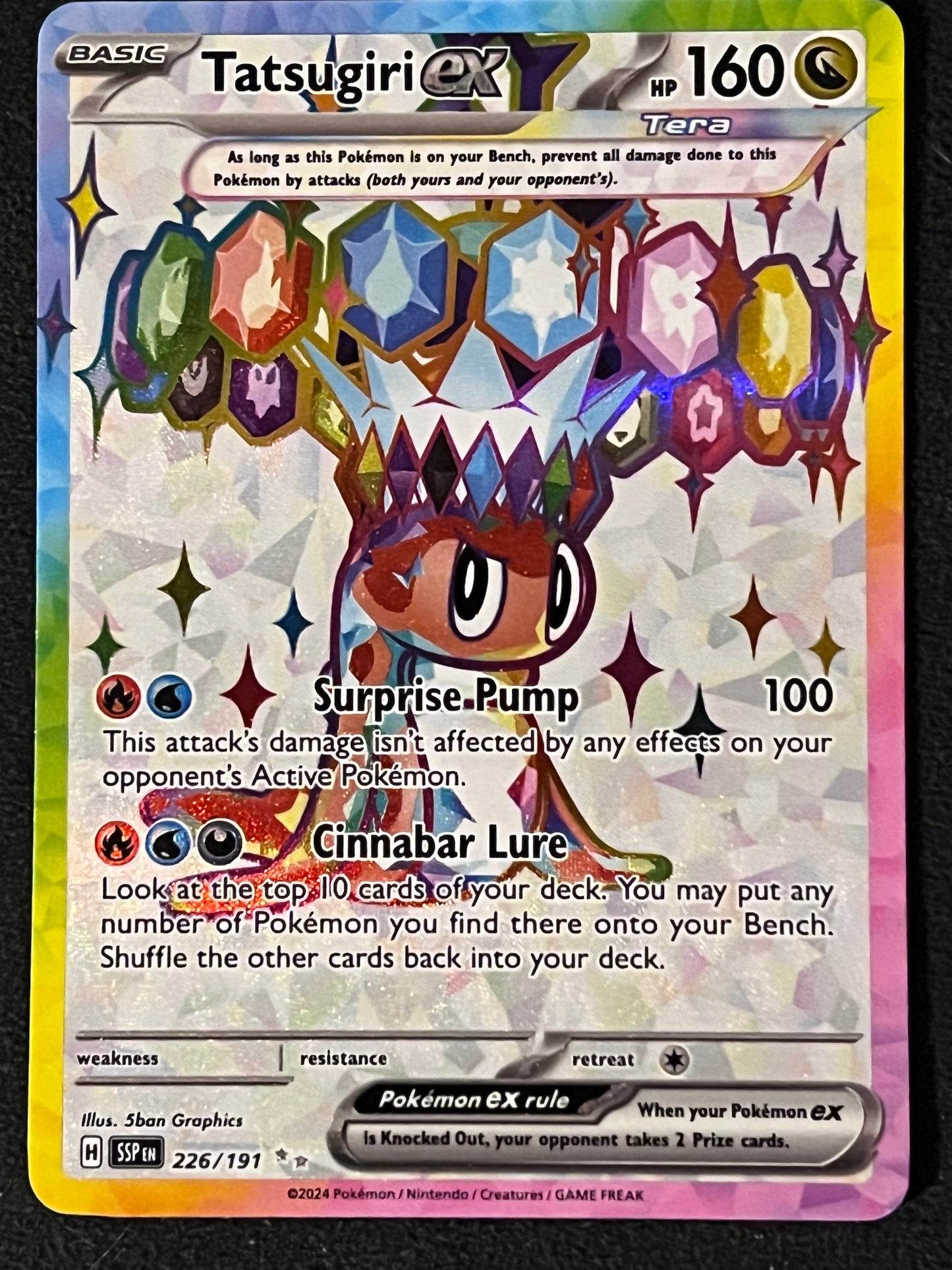 226/191 Tatsugiri Ex - Pokémon Surging Sparks Ultra Rare