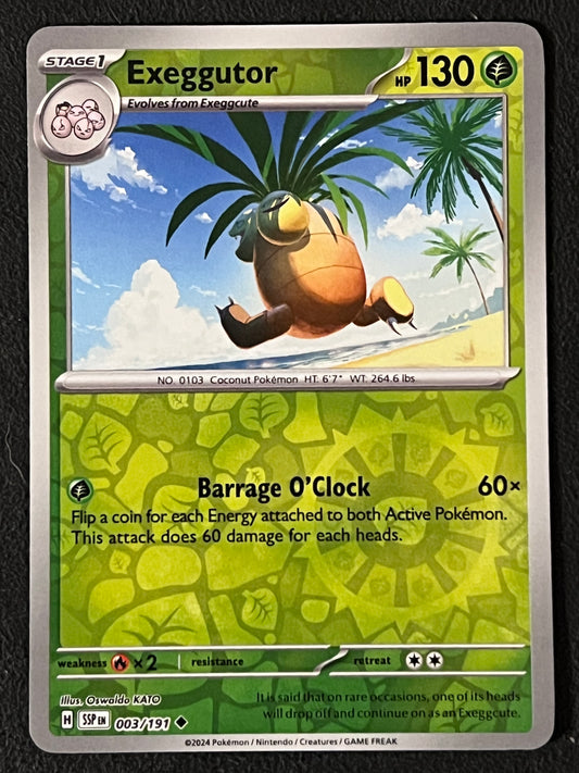 003/191 Exeggutor - Pokémon Surging Sparks Uncommon Reverse