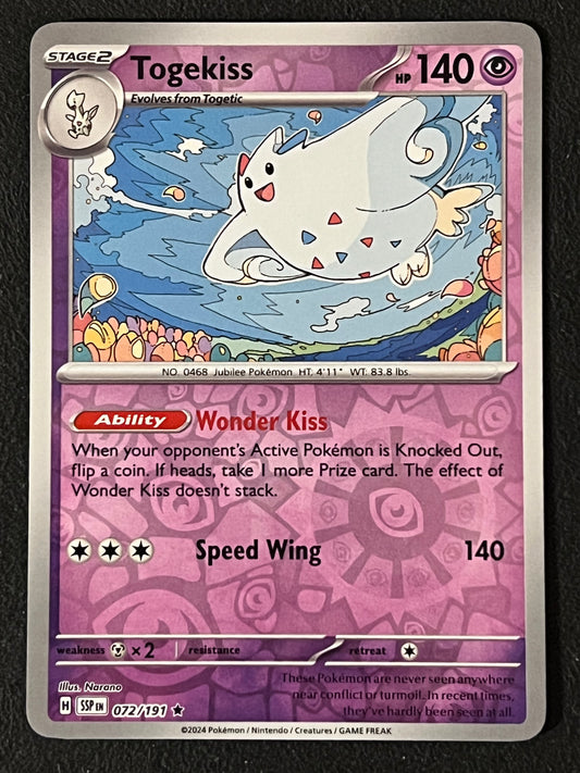 072/191 Togekiss - Pokémon Surging Sparks Rare Reverse