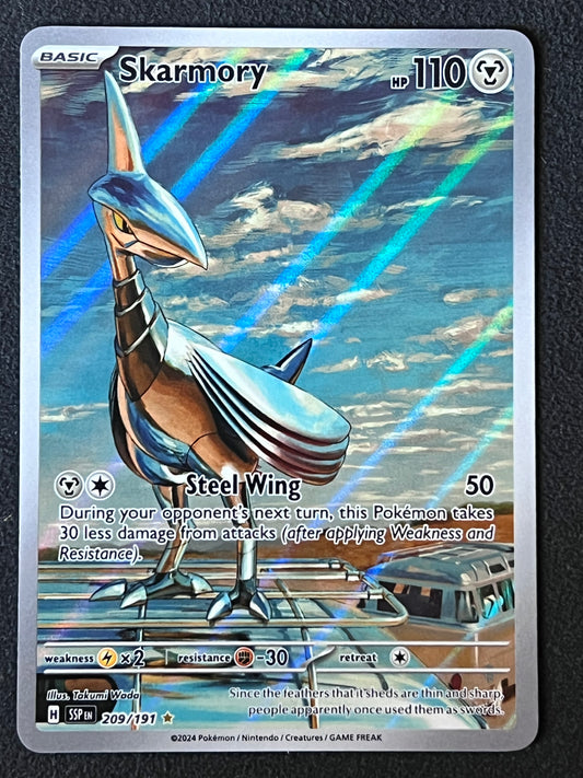 209/191 Skarmory - Pokémon Surging Sparks Illustration Rare