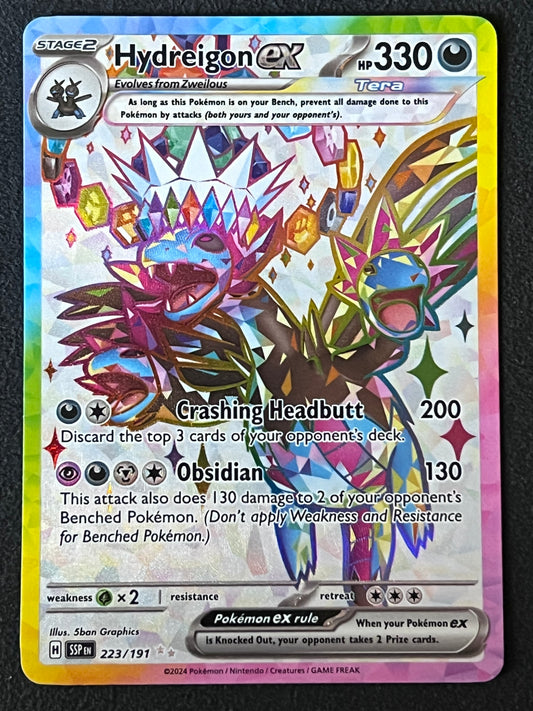 223/191 Hydreigon Ex - Pokémon Surging Sparks Ultra Rare