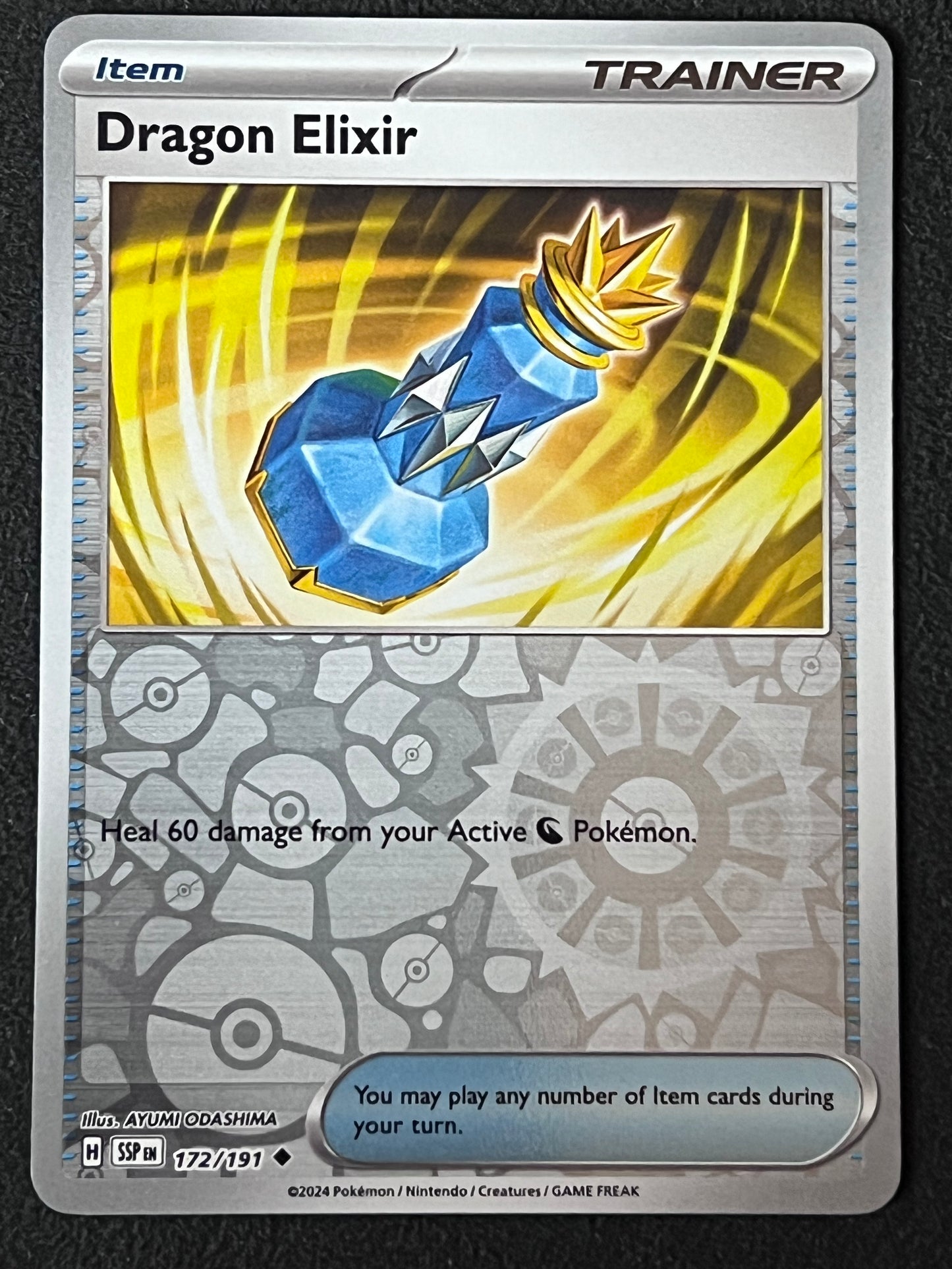 172/191 Dragon Elixir - Pokémon Surging Sparks Uncommon Reverse