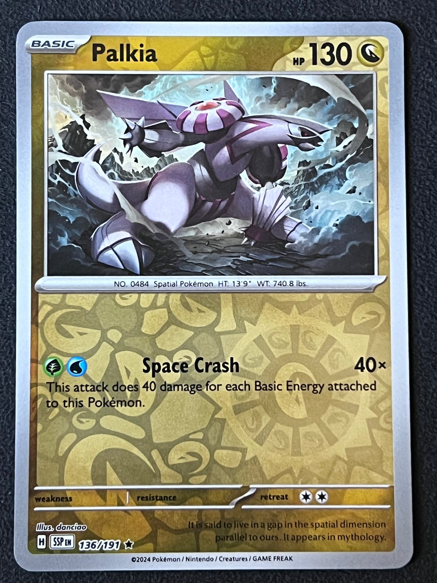 136/191 Palkia - Pokémon Surging Sparks Rare Reverse