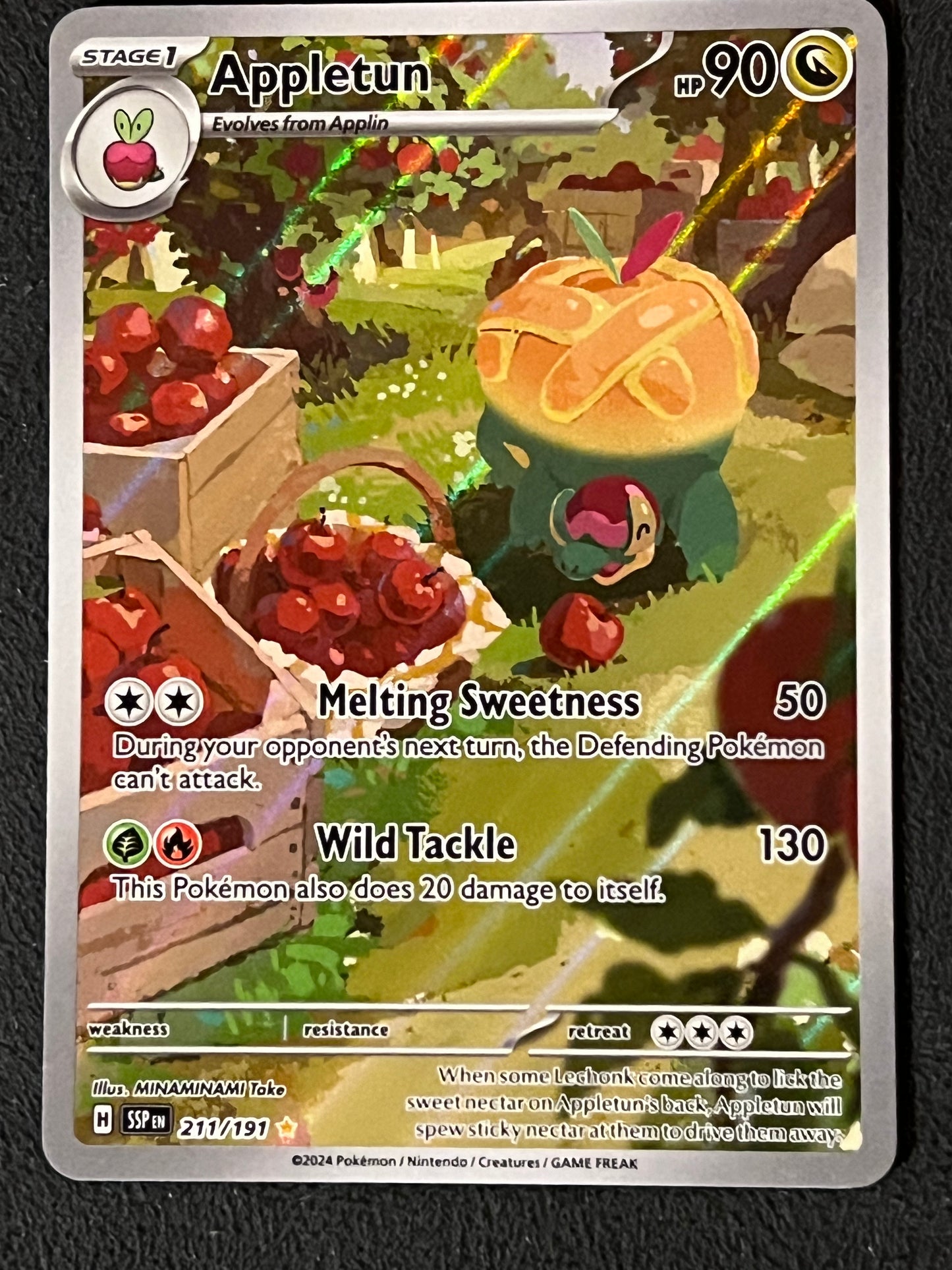 211/191 Appletun - Pokémon Surging Sparks Illustration Rare