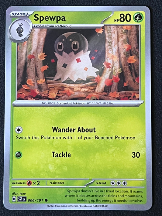 006/191 Spewpa - Pokémon Surging Sparks Common