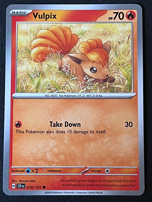 016/191 Vulpix - Pokémon Surging Sparks Common