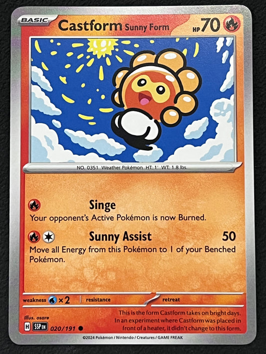 020/191 Castform Sunny Form - Pokémon Surging Sparks Common