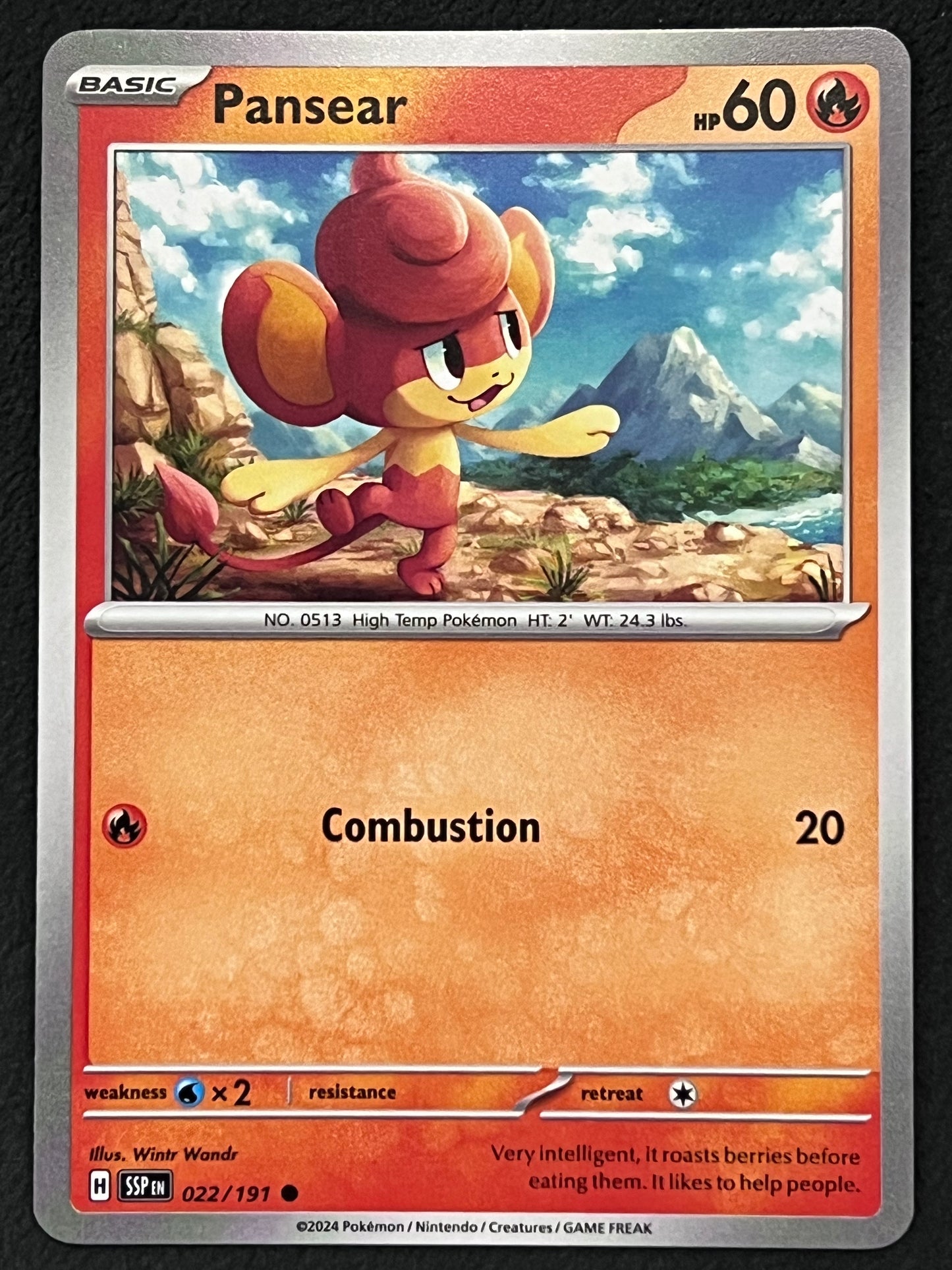 022/191 Pansear - Pokémon Surging Sparks Common