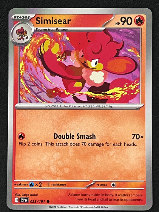 023/191 Simisear - Pokémon Surging Sparks Common