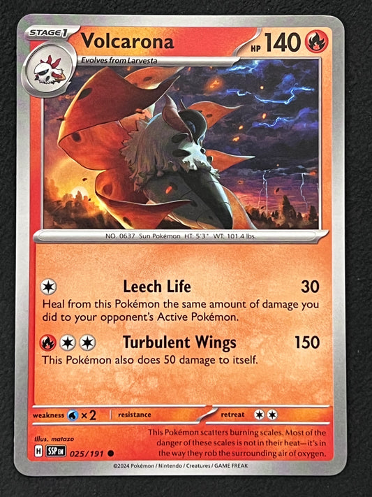 025/191 Volcarona - Pokémon Surging Sparks Common