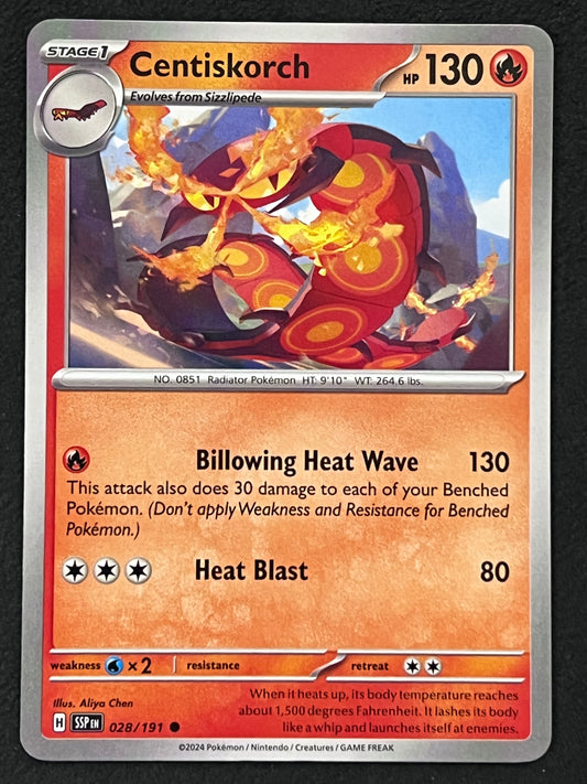 028/191 Centiskorch - Pokémon Surging Sparks Common