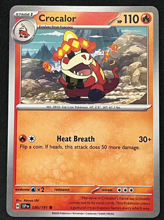 030/191 Crocalor - Pokémon Surging Sparks Common