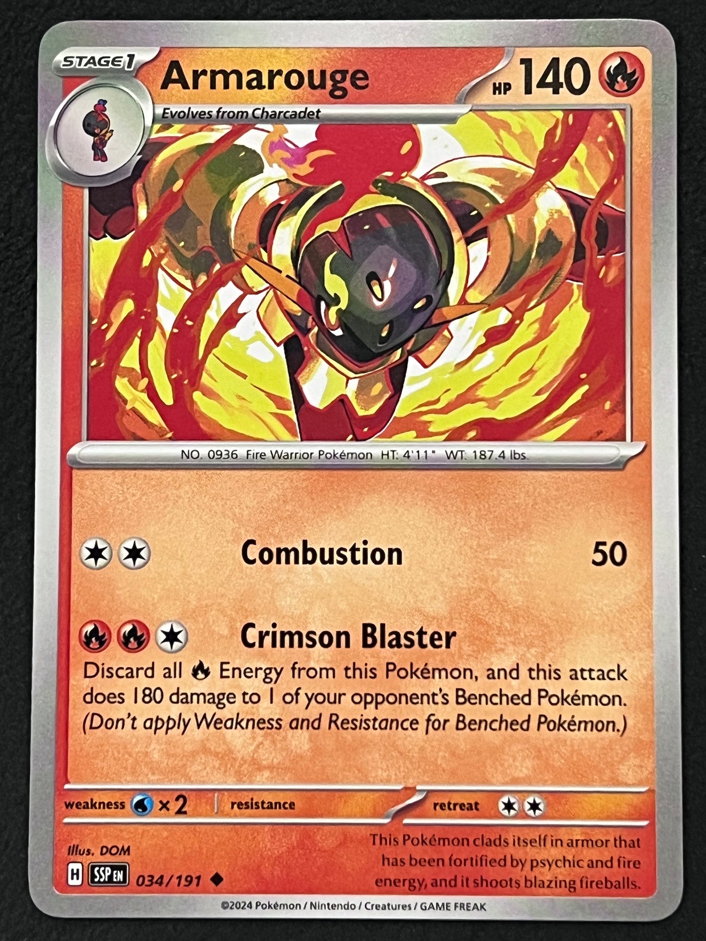 034/191 Armarouge - Pokémon Surging Sparks Uncommon