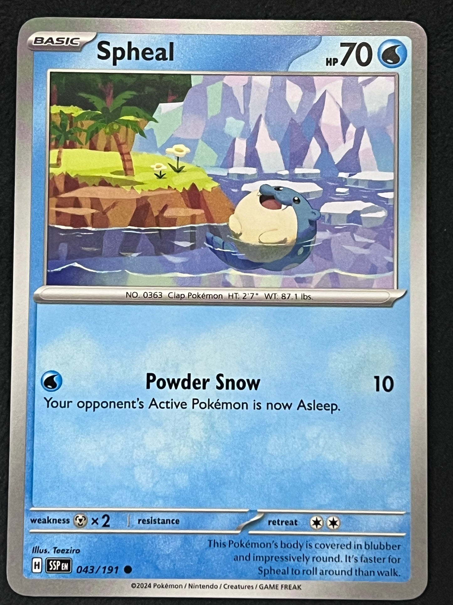 043/191 Spheal - Pokémon Surging Sparks Common