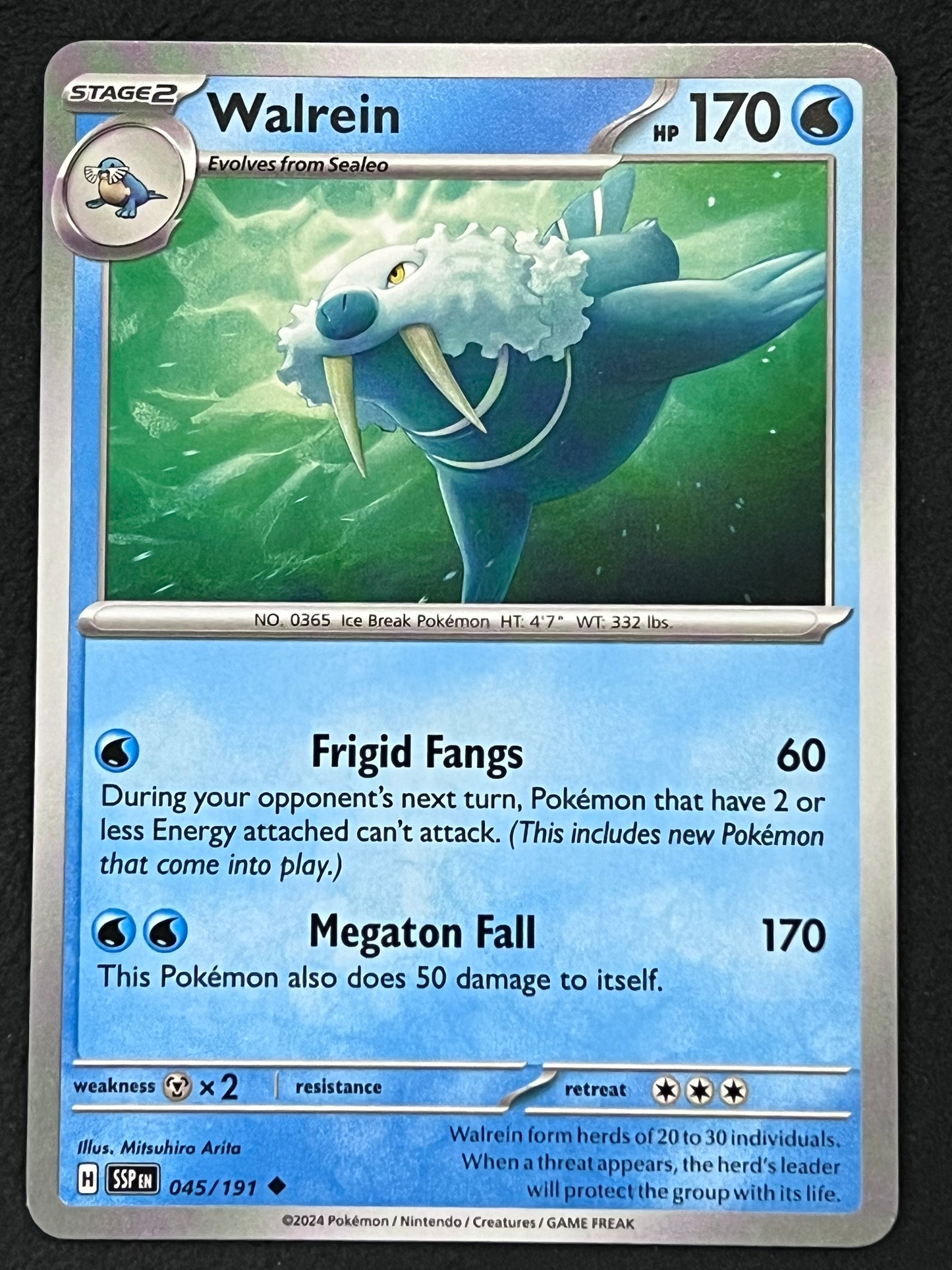 045/191 Walrein - Pokémon Surging Sparks Uncommon