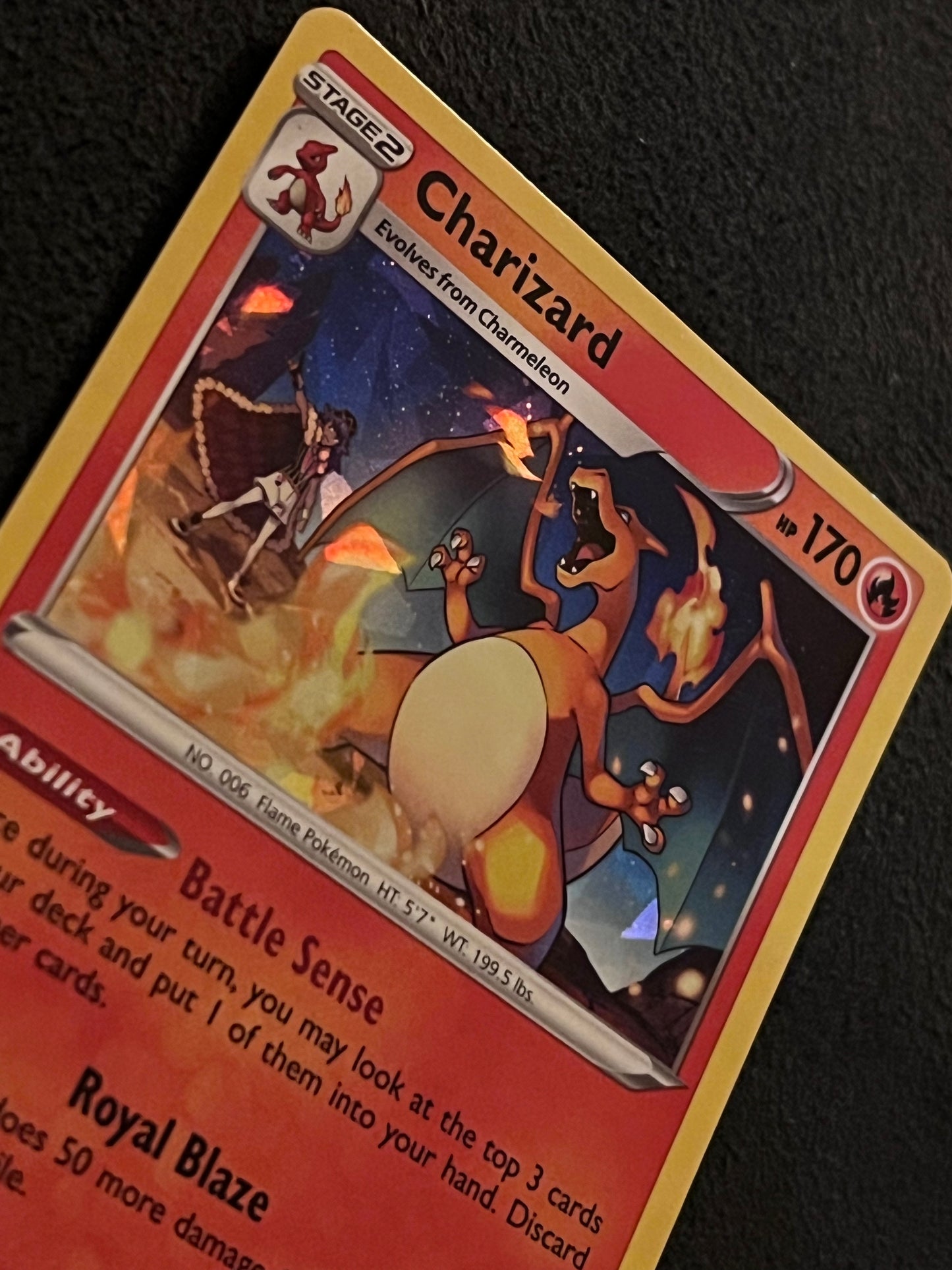 025/185 Charizard - Pokémon Vivid Voltage Cracked Ice Rare