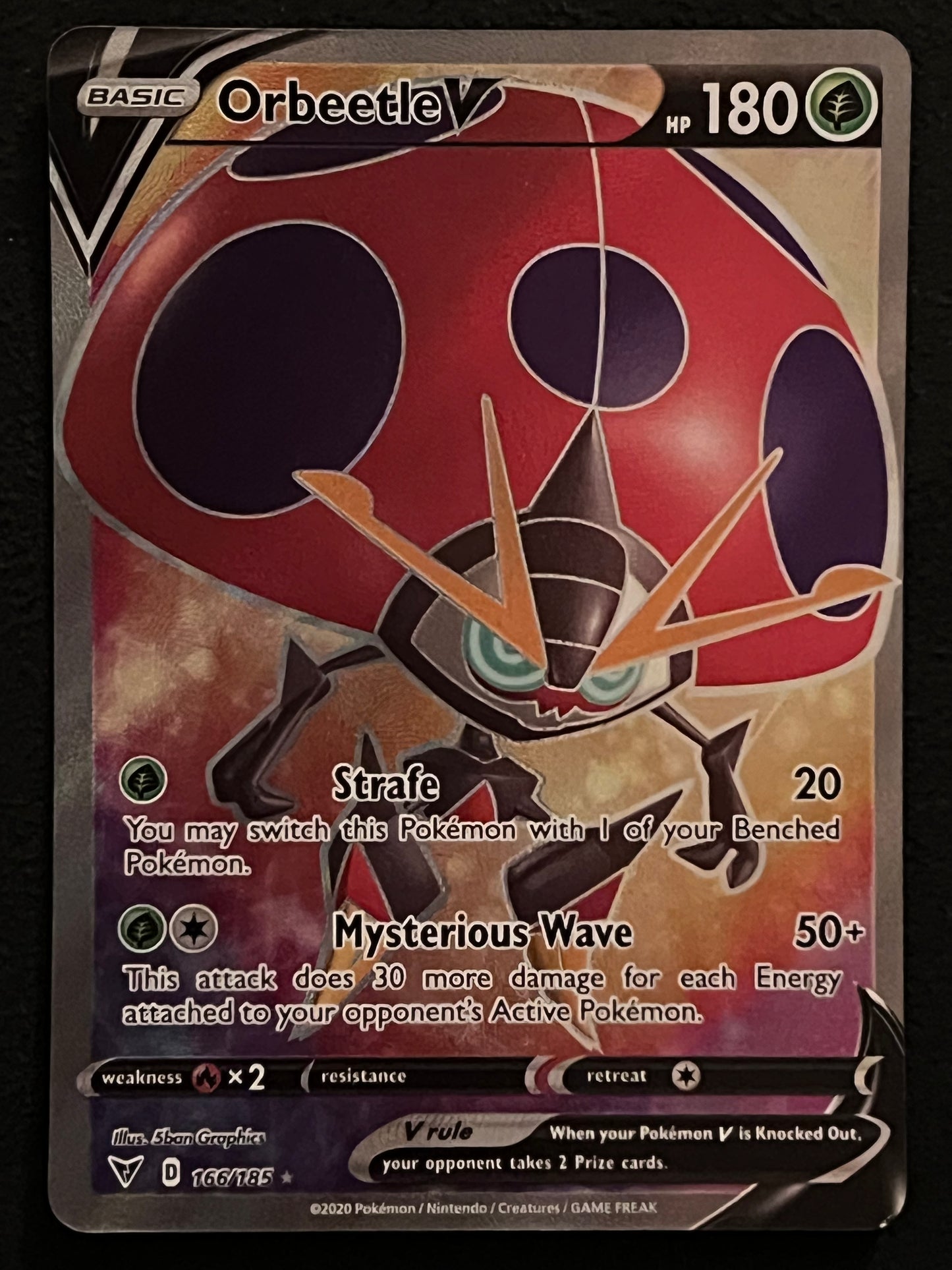 166/185 Orbeetle V - Pokémon Vivid Voltage Full Art