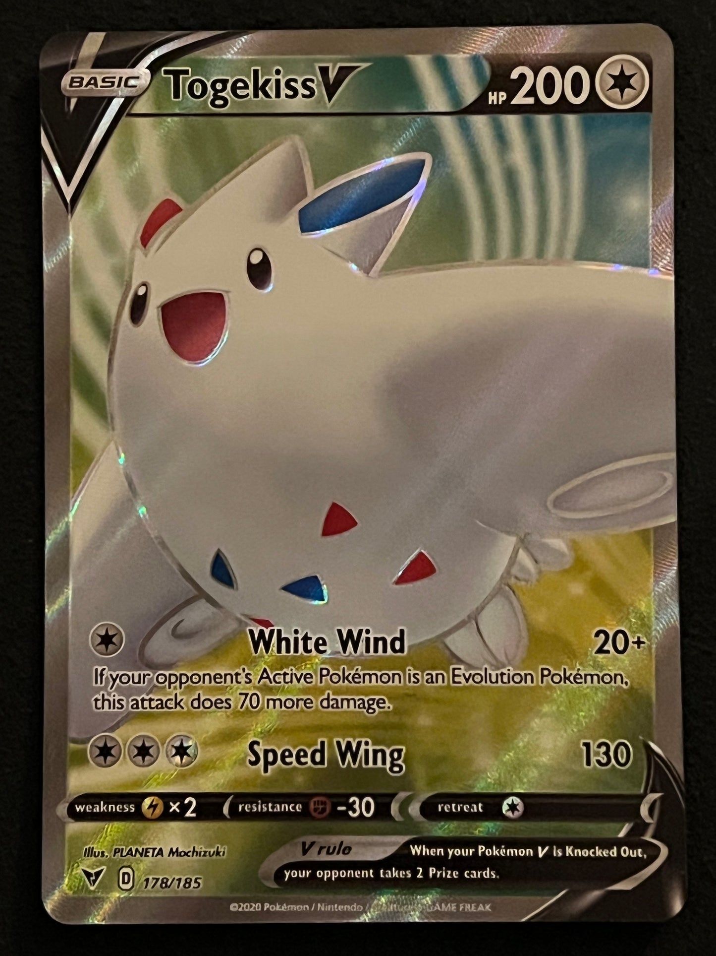 178/185 Togekiss V - Pokémon Vivid Voltage Full Art