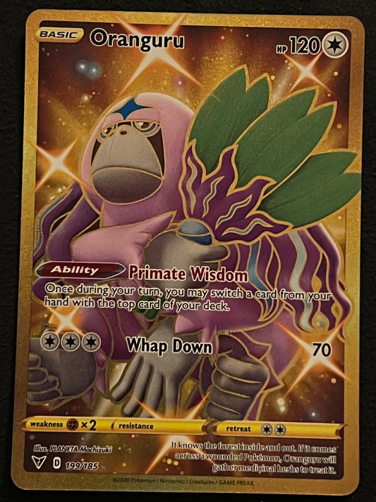 199/185 Oranguru - Pokémon Vivid Voltage Gold Secret Rare