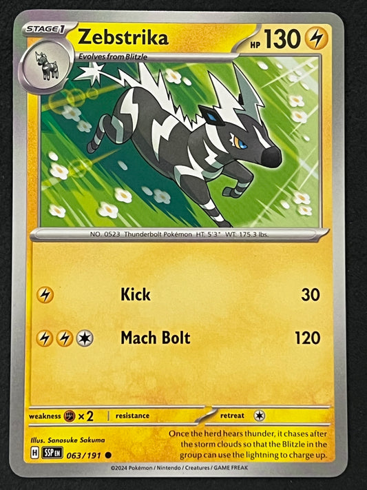 063/191 Zebstrika - Pokémon Surging Sparks Common