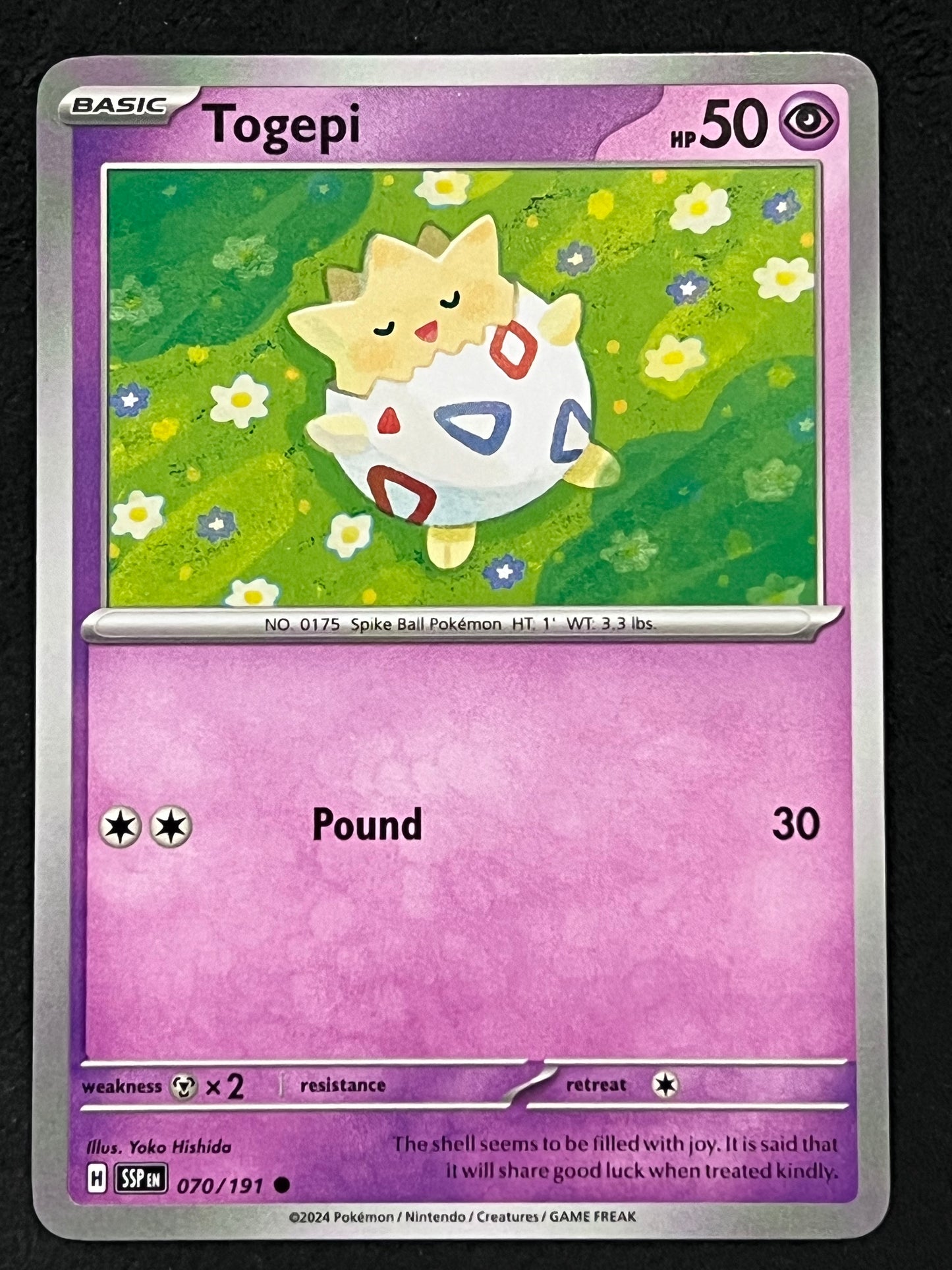 070/191 Togepi - Pokémon Surging Sparks Common