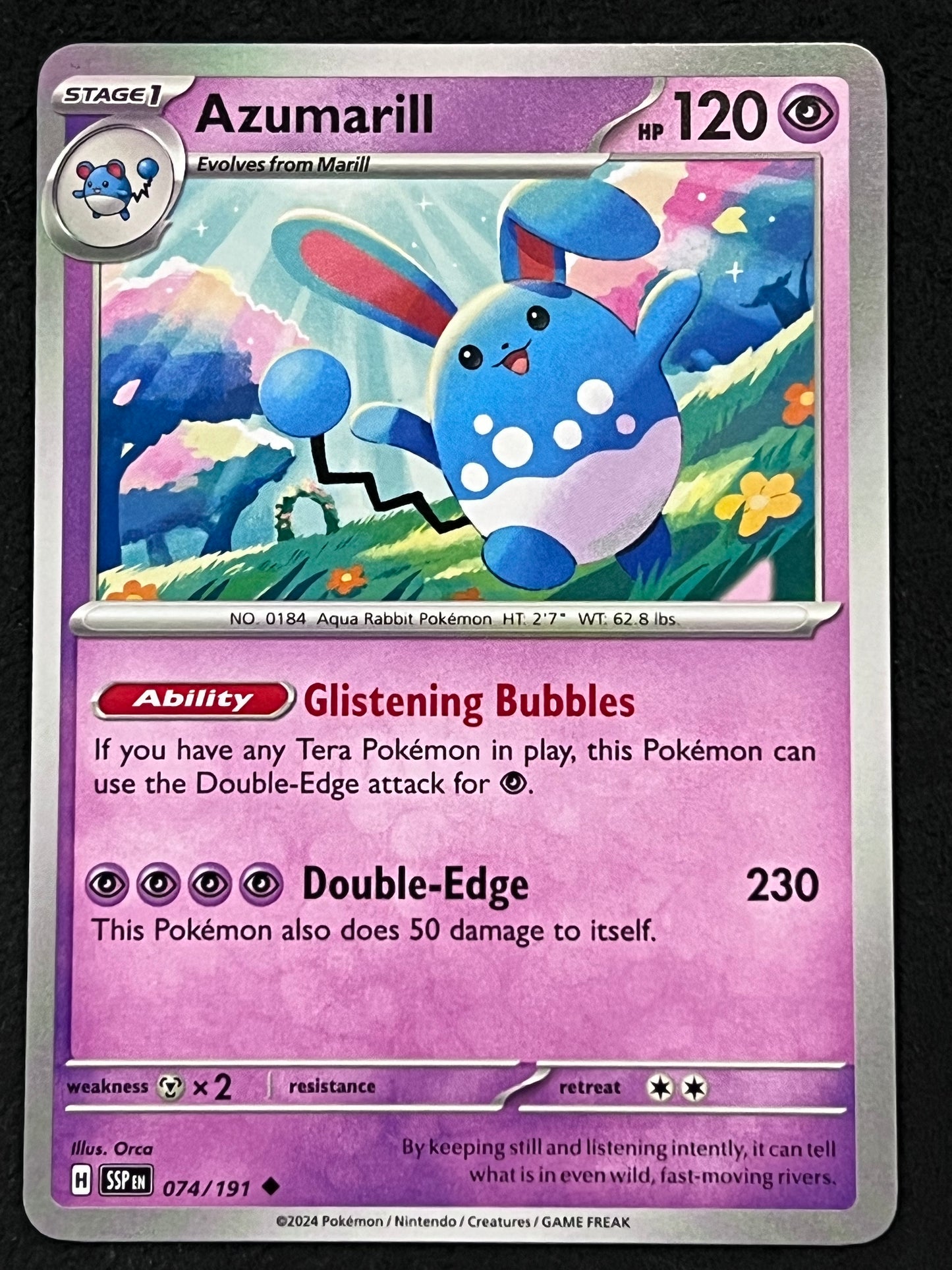 074/191 Azumarill - Pokémon Surging Sparks Uncommon