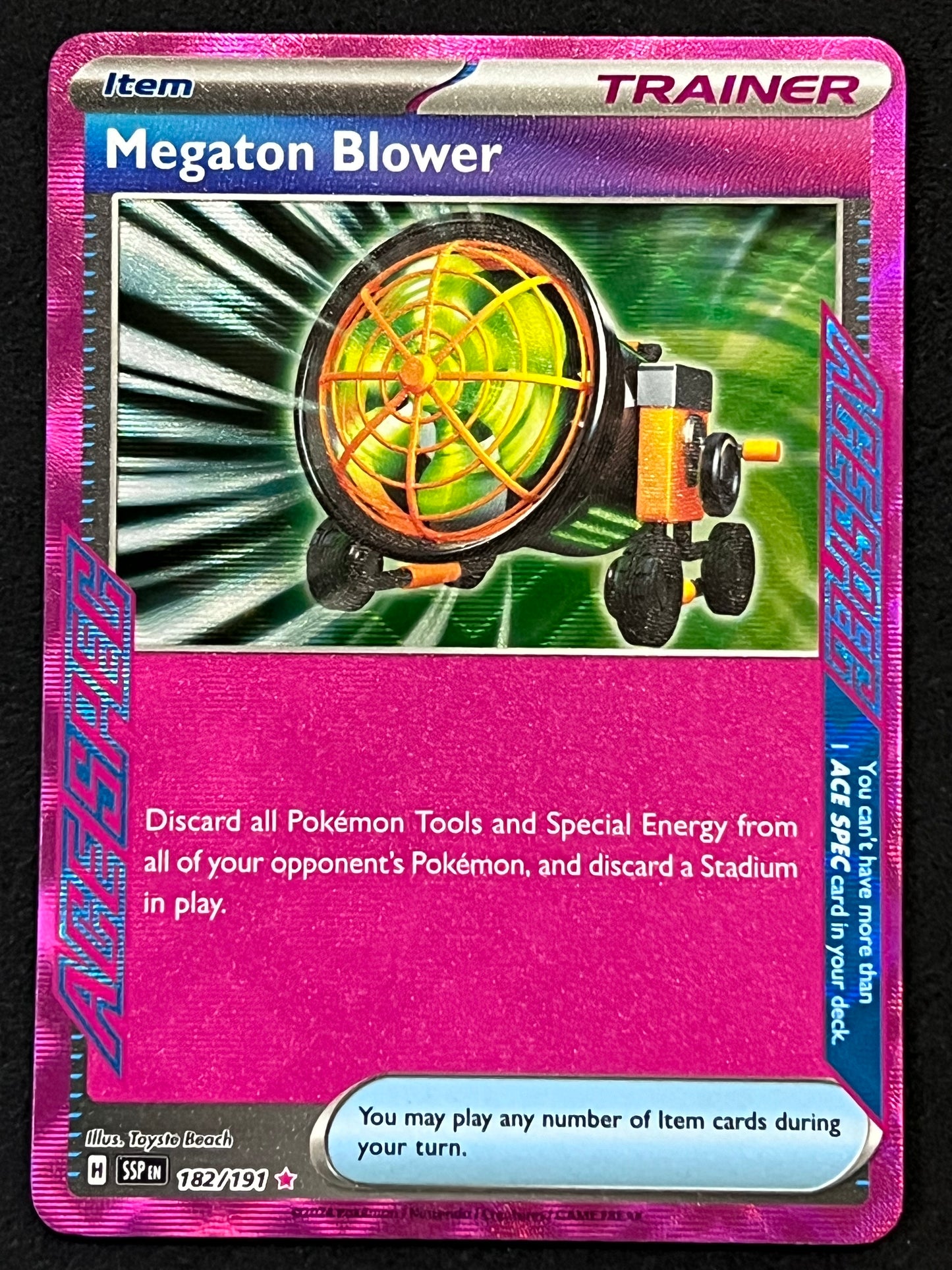 182/191 Megaton Blower - Pokémon Surging Sparks Ace Spec