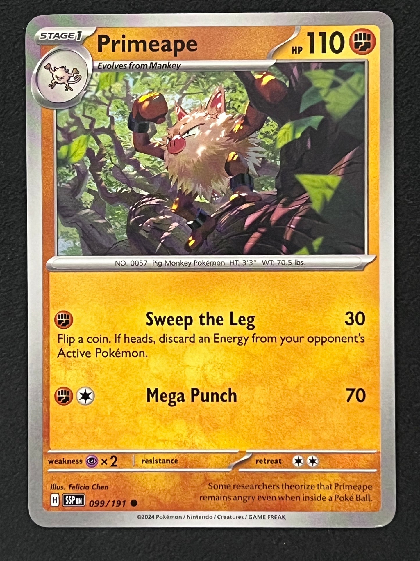 099/191 Primeape - Pokémon Surging Sparks Common