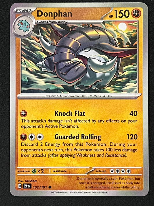 103/191 Donphan - Pokémon Surging Sparks Common