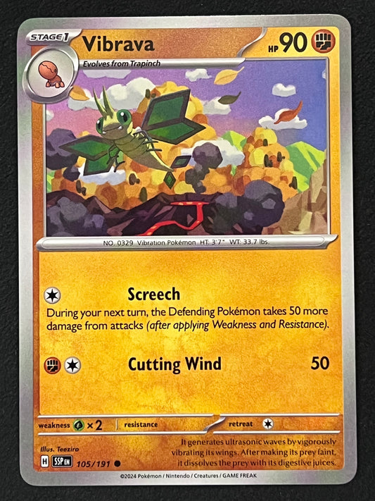 105/191 Vibrava - Pokémon Surging Sparks Common