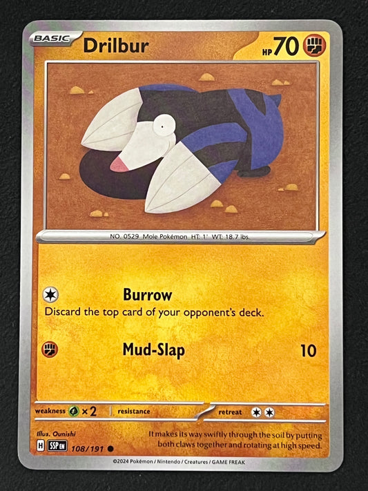 108/191 Drilbur - Pokémon Surging Sparks Common