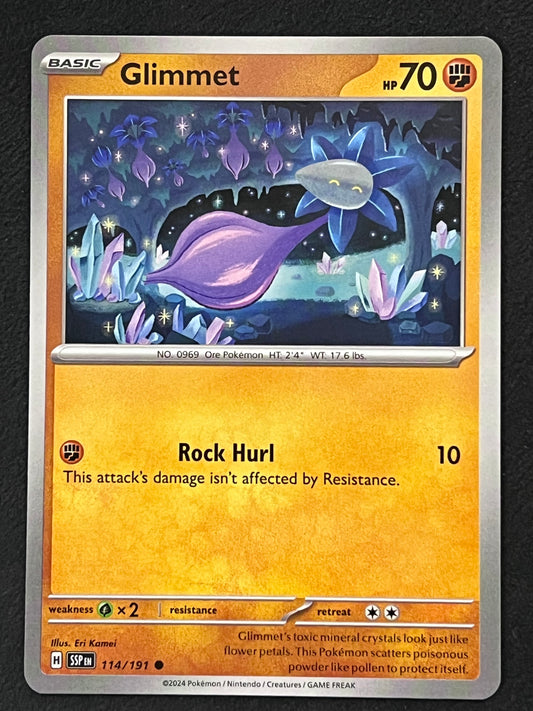 114/191 Glimmet - Pokémon Surging Sparks Common