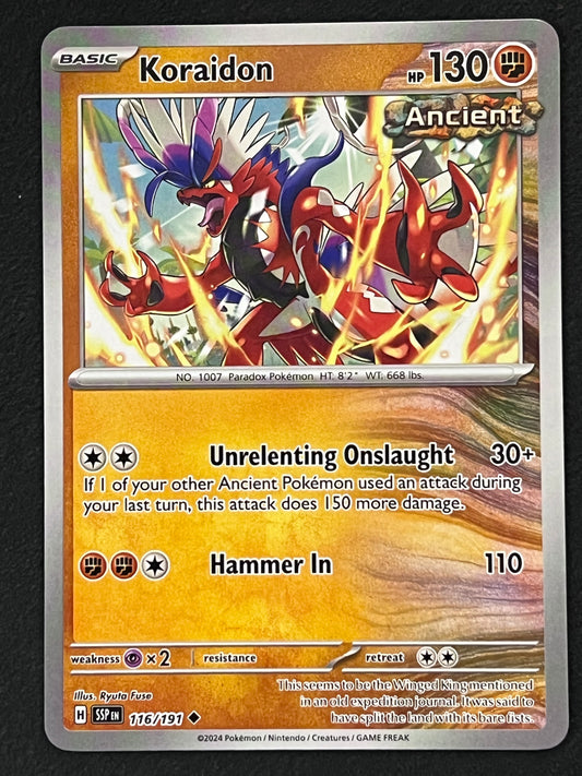 116/191 Koraidon - Pokémon Surging Sparks Uncommon