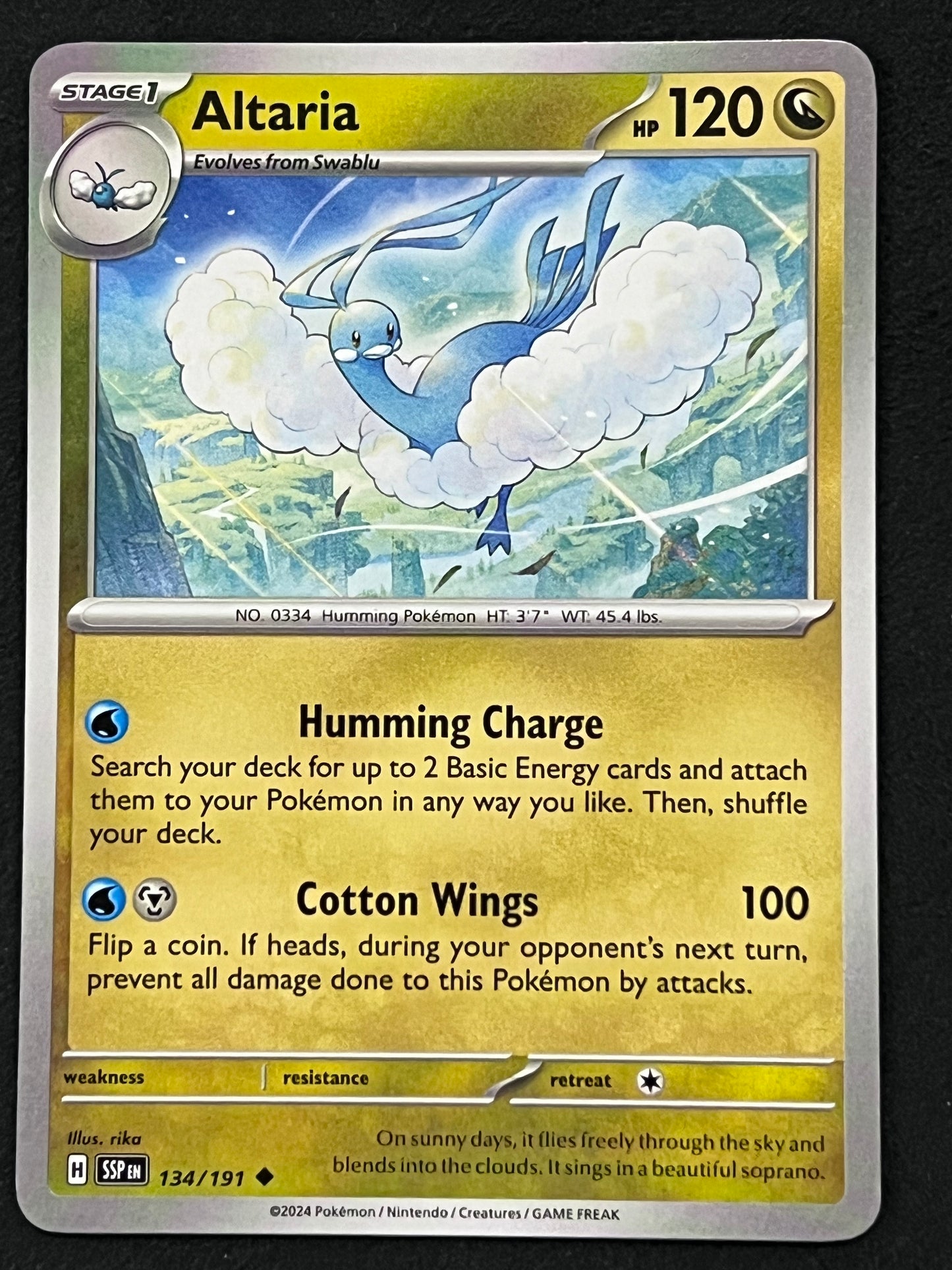 134/191 Altaria - Pokémon Surging Sparks Uncommon