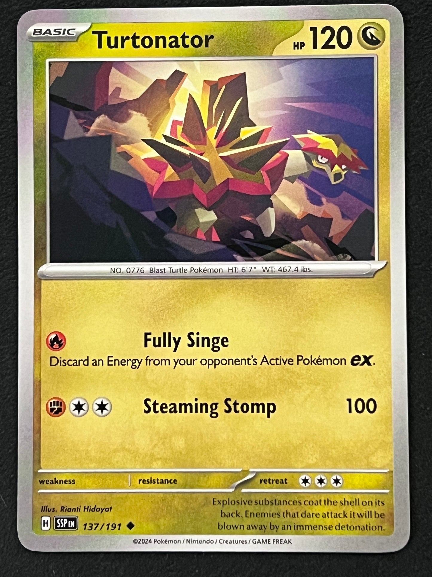 137/191 Turtonator - Pokémon Surging Sparks Uncommon