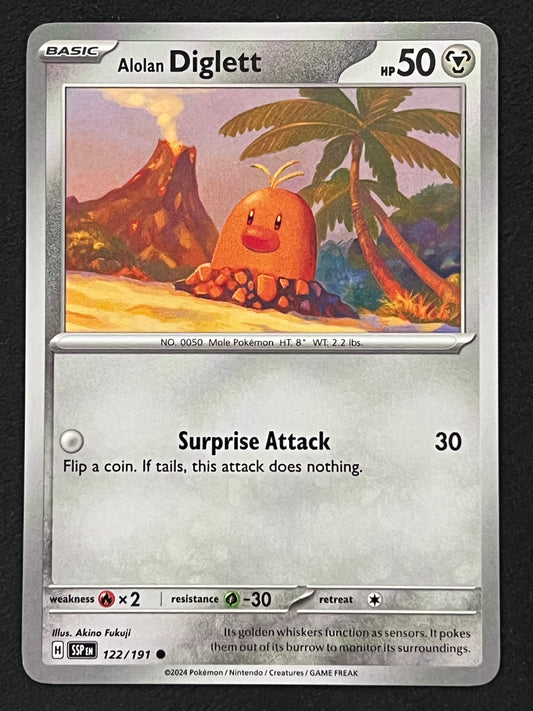 122/191 Alolan Diglett - Pokémon Surging Sparks Common