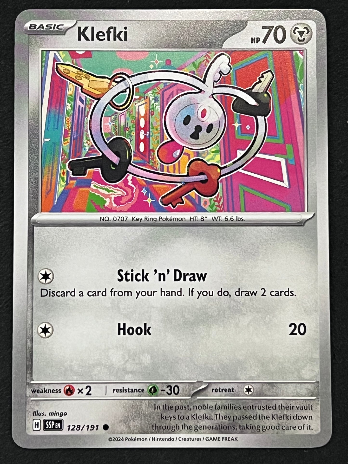 128/191 Klefki - Pokémon Surging Sparks Common