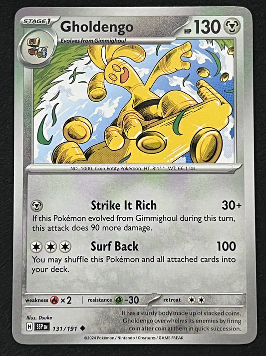 131/191 Gholdengo - Pokémon Surging Sparks Uncommon