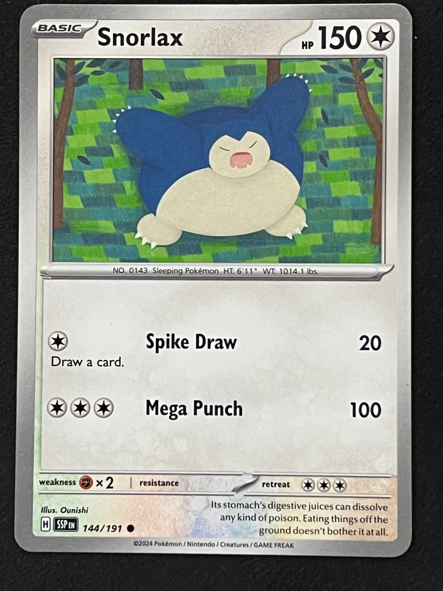 144/191 Snorlax - Pokémon Surging Sparks Common