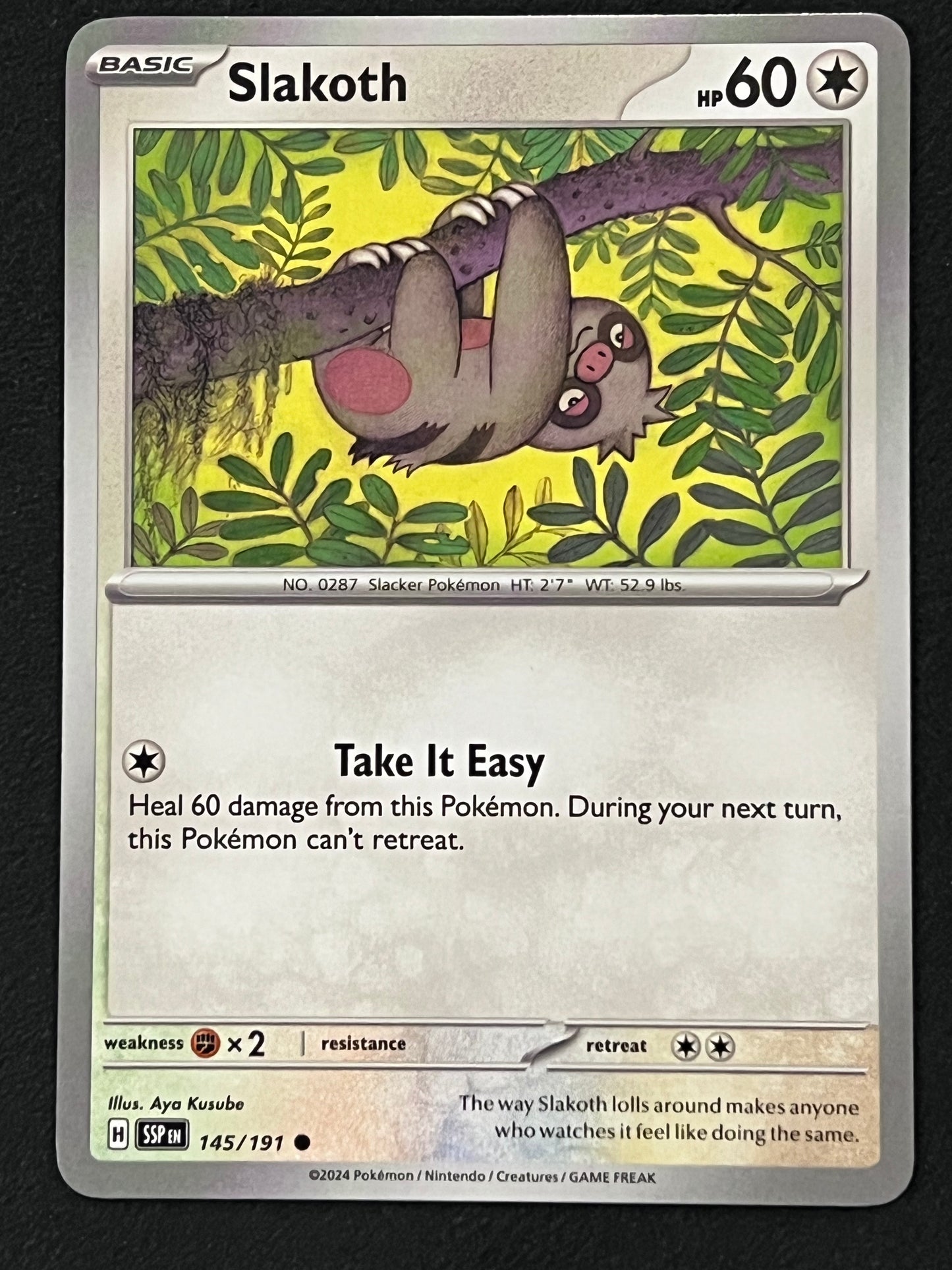 145/191 Slakoth - Pokémon Surging Sparks Common