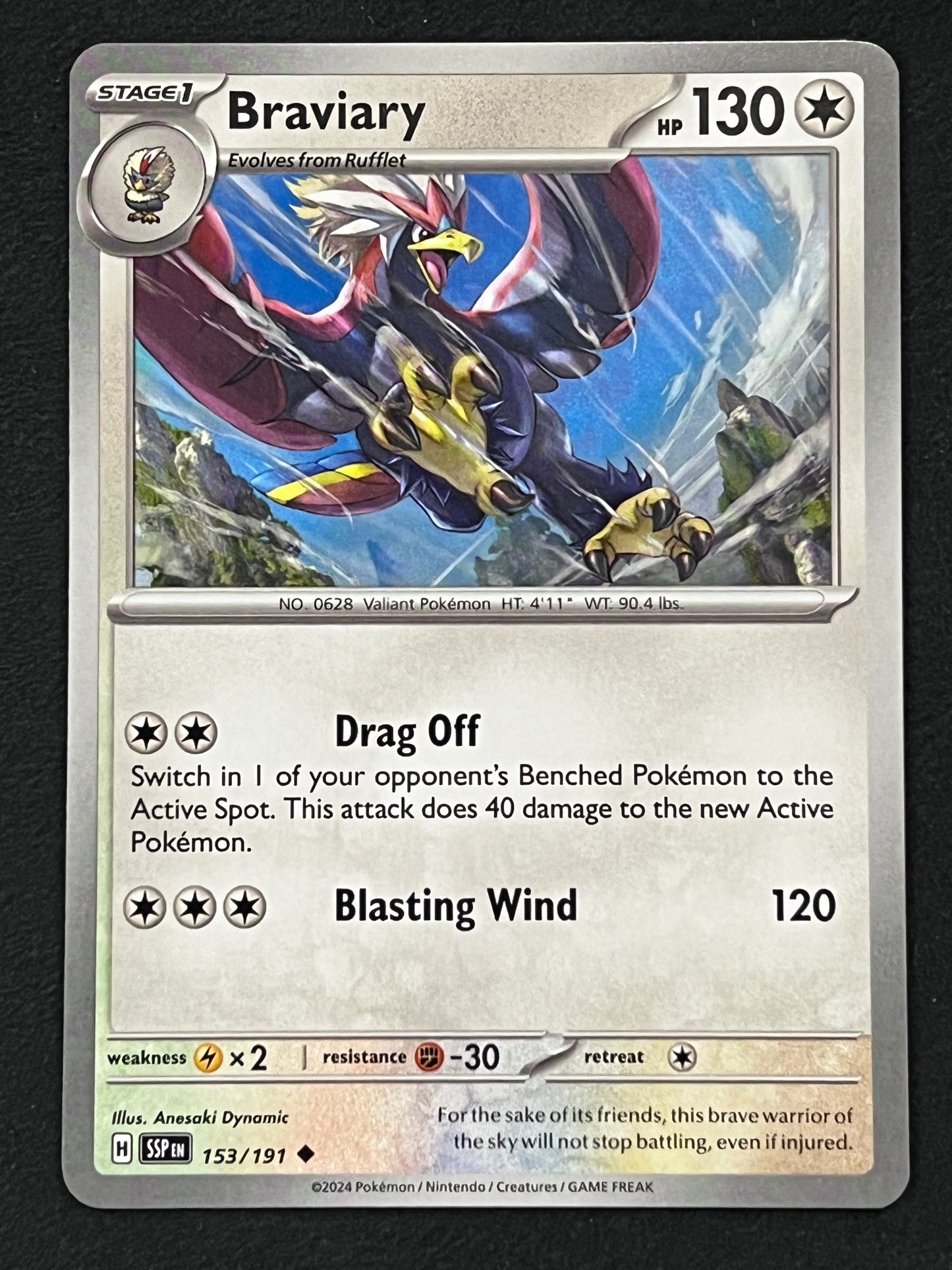 153/191 Braviary - Pokémon Surging Sparks Uncommon