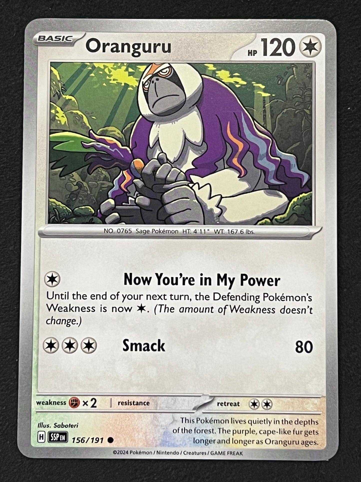 156/191 Oranguru - Pokémon Surging Sparks Common