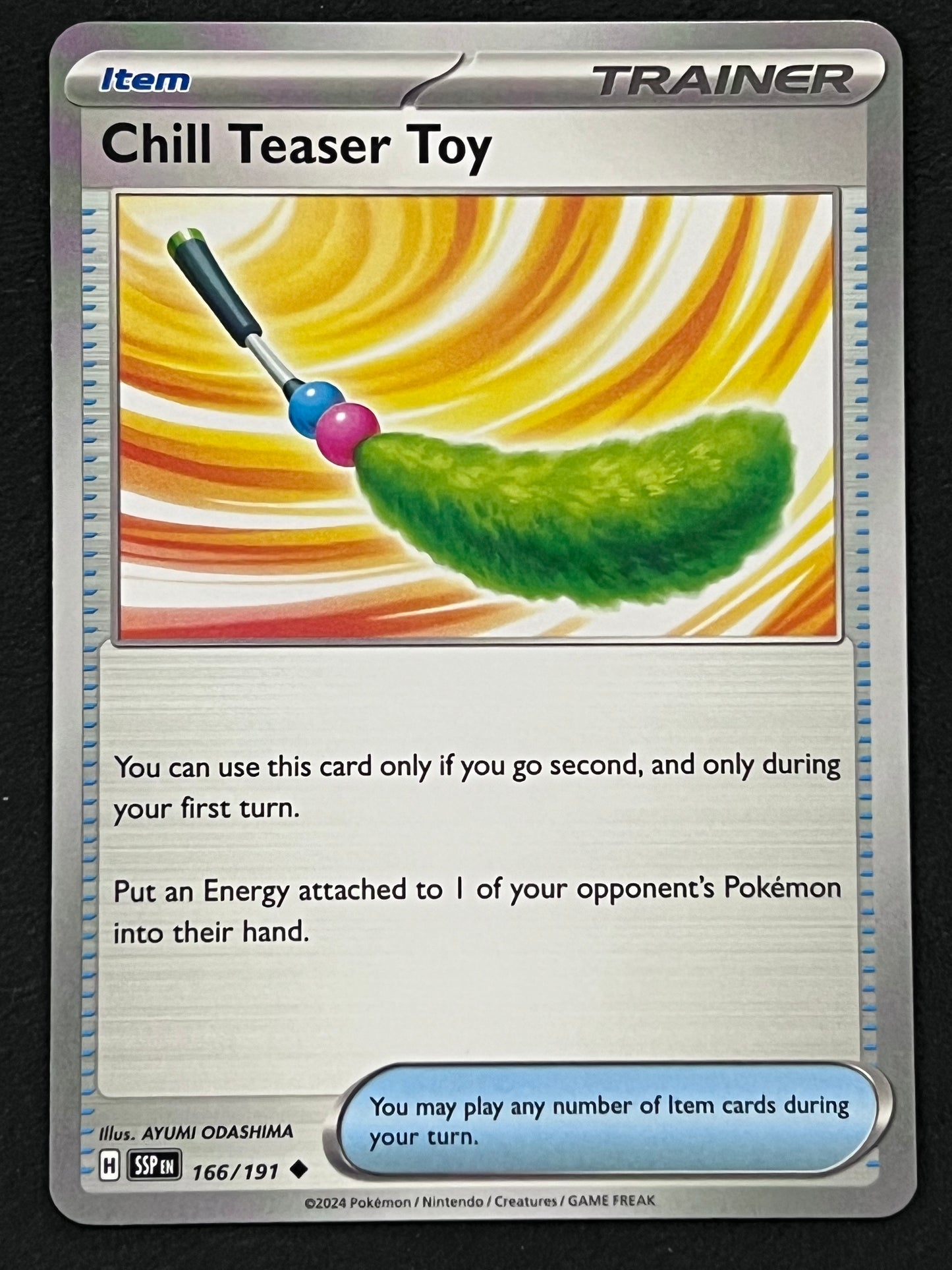 166/191 Chill Teaser Toy - Pokémon Surging Sparks Uncommon