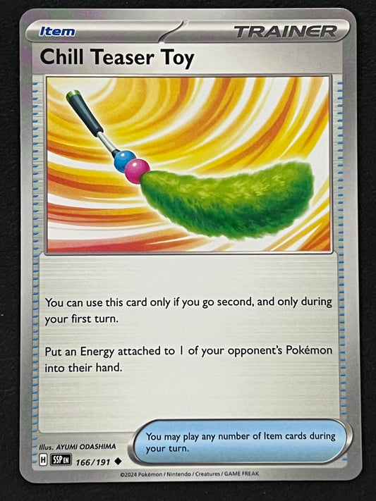 166/191 Chill Teaser Toy - Pokémon Surging Sparks Uncommon