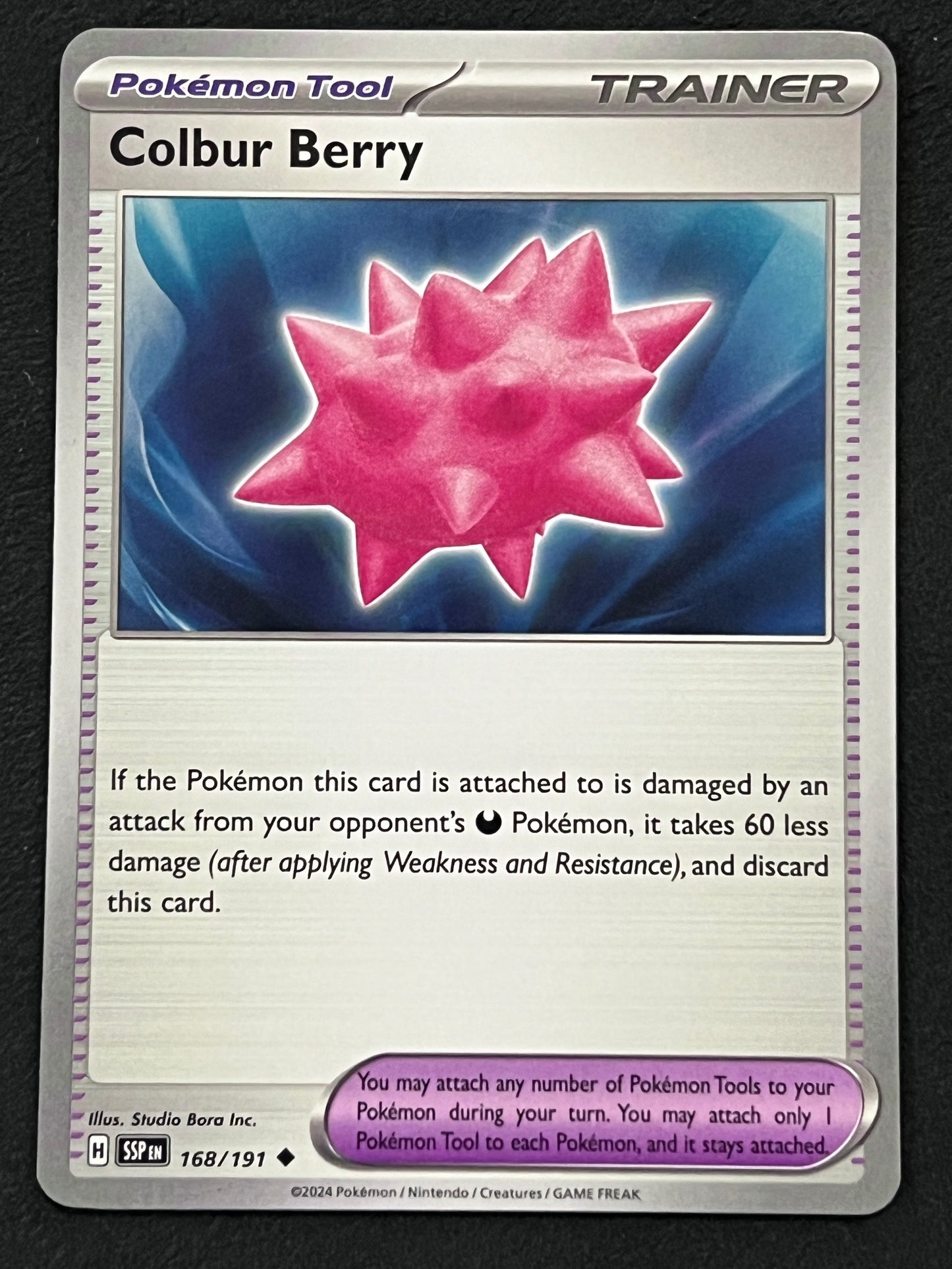 168/191 Colbur Berry - Pokémon Surging Sparks Uncommon