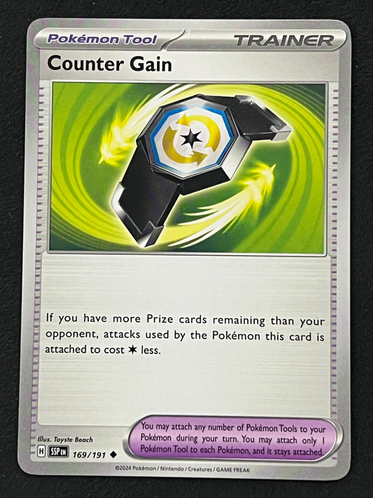 169/191 Counter Gain - Pokémon Surging Sparks Uncommon