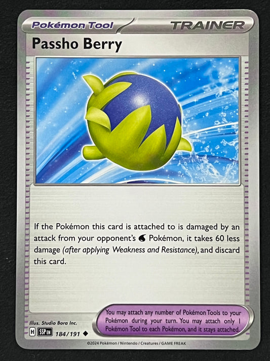 184/191 Passho Berry - Pokémon Surging Sparks Uncommon