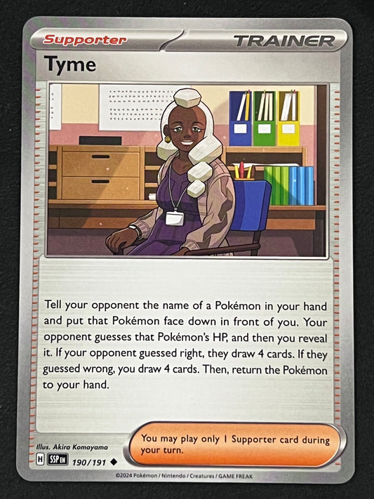 190/191 Tyme - Pokémon Surging Sparks Uncommon