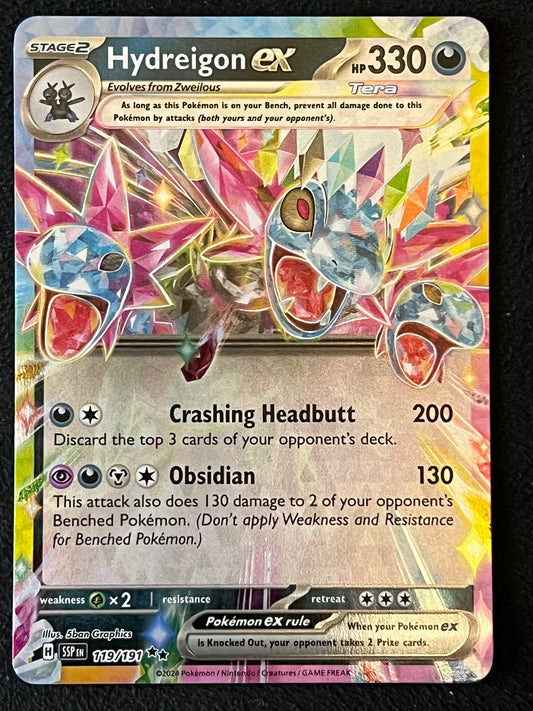 119/191 Hydreigon Ex - Pokémon Surging Sparks Double Rare