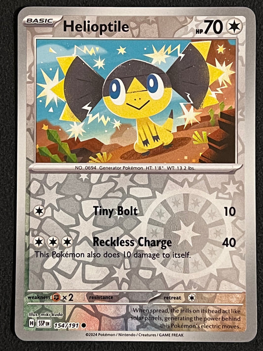 154/191 Helioptile - Pokémon Surging Sparks Common Reverse